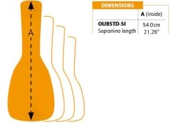 Ortega OUBSTD-SI Gigbag For Ukulele Black-Orange -Ibanez Shop thumb d gallery base 091a08ce