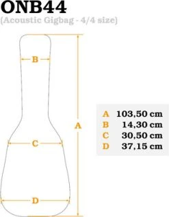 Ortega ONB44 Gigbag For Classical Guitar Black-Brown -Ibanez Shop thumb d gallery base 42cc4d41