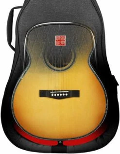MUSIC AREA TANG30 Double Acoustic + Electric Guitar Gigbag For Acoustic Guitar Black -Ibanez Shop thumb d gallery base 4b0d8fed