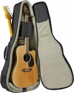 MUSIC AREA TANG30 Double Acoustic + Electric Guitar Gigbag For Acoustic Guitar Black -Ibanez Shop thumb d gallery base da1fe1f6