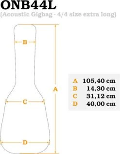 Ortega ONB44L Gigbag For Classical Guitar Black-Brown -Ibanez Shop thumb d gallery base e0d015cb