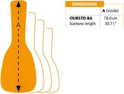 Ortega OUBSTD-BA Gigbag For Ukulele Black-Orange -Ibanez Shop thumb d gallery base effc412c